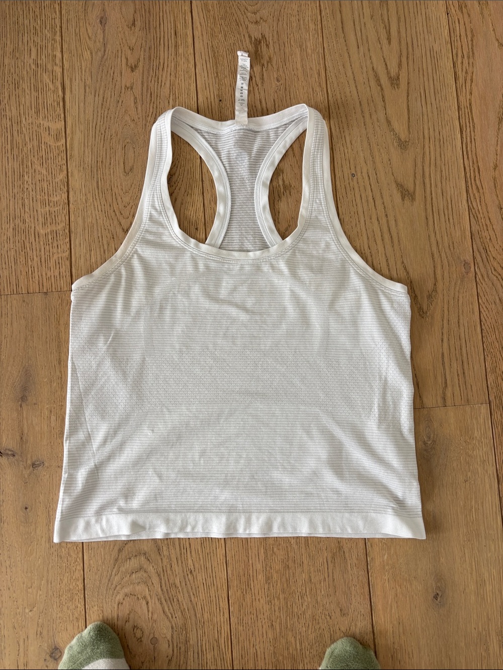 lululemon athletica swiftly White Racerback tank race length